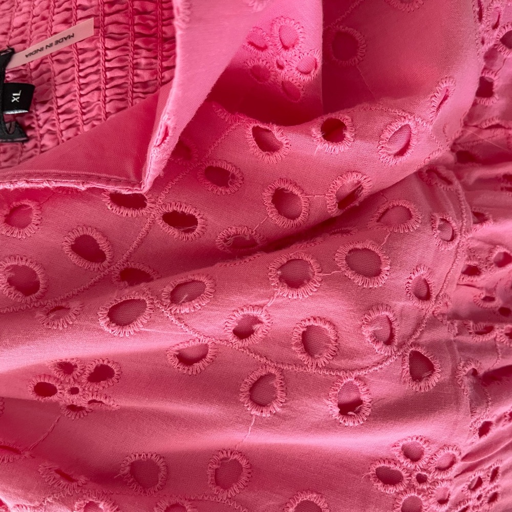 1. State Pink Eyelet Spaghetti-Strap Maxi Dress - Picture 8 of 10